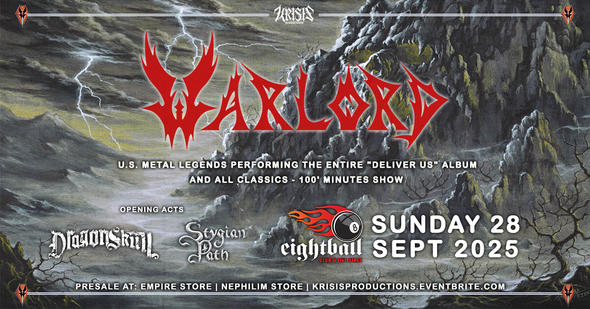 Warlord - Dragonskull - Stygian Path gig poster